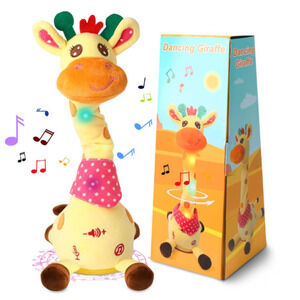 LUKEME Dancing Talking Giraffe Toy – Musical & Light-Up Plush